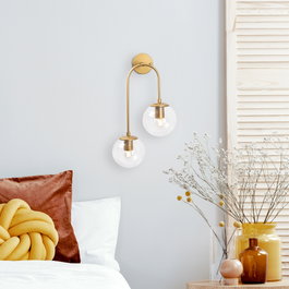 Opviq Jewel - 10580 Lámpara de pared Oro Brillante